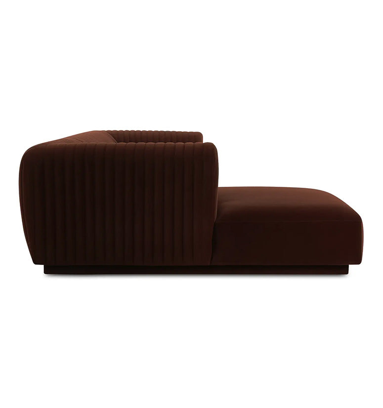 Kensington Sectional Left, warm brown