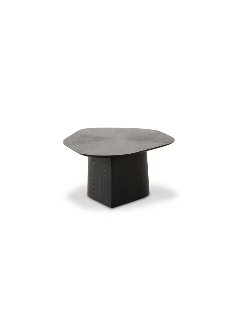 Fiorael Geometric Low Coffee Table,Black Ash