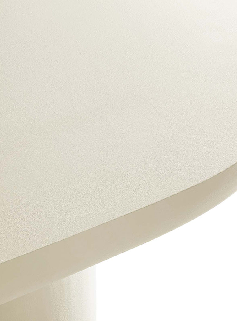Pianc 72" Oval Dining Table,white