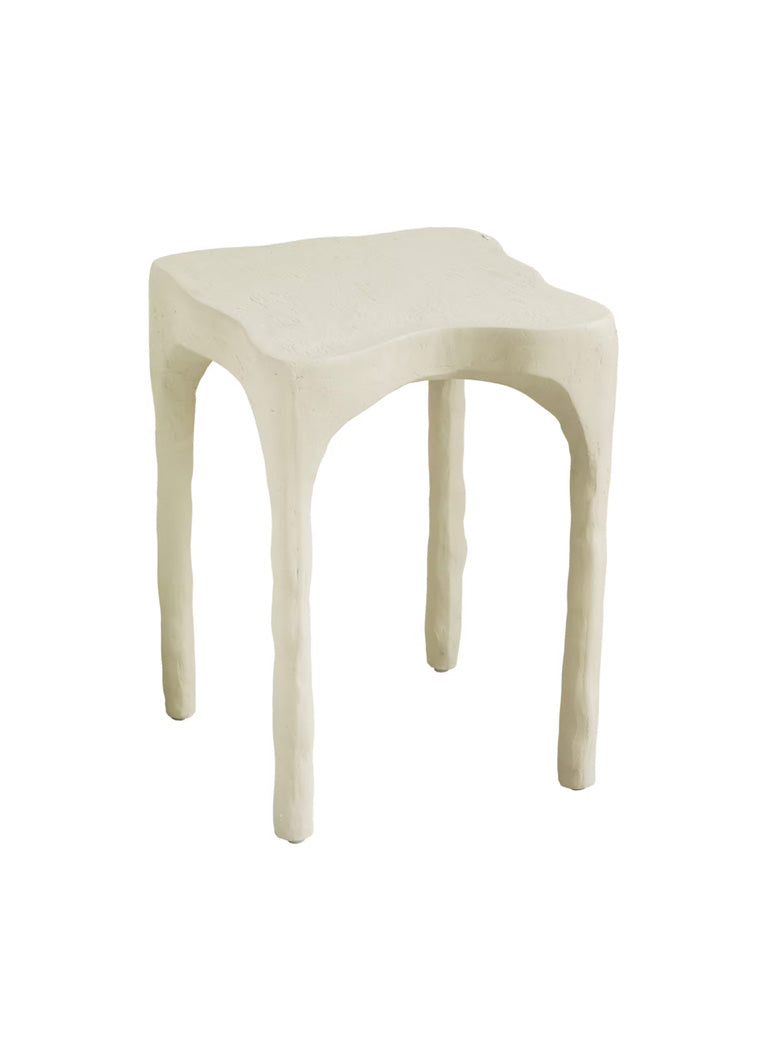 Miraquill Cream Textured Side Table