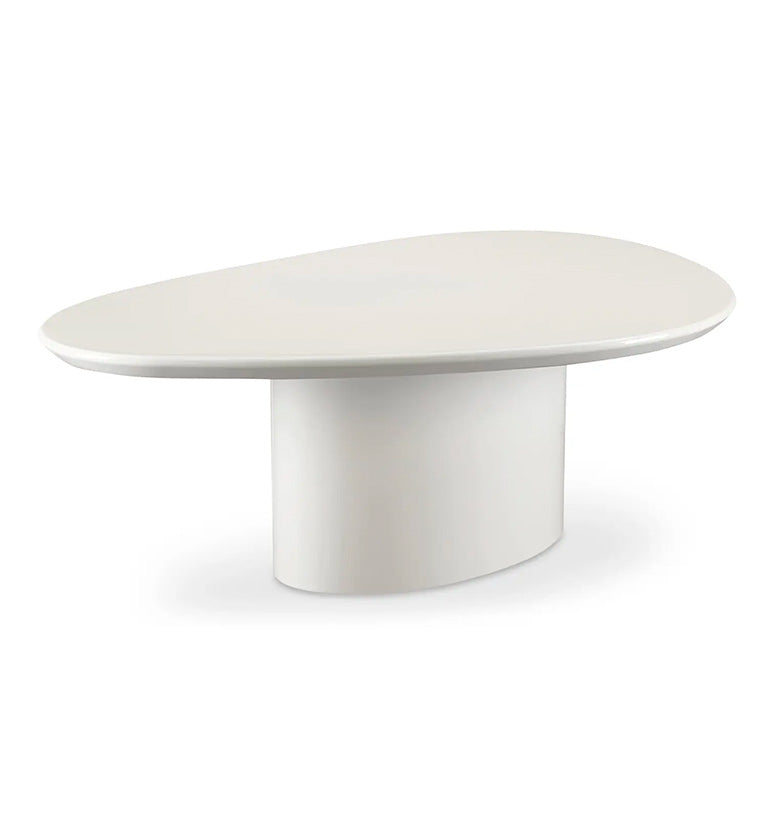 Cascade Coffee Table, ivory white