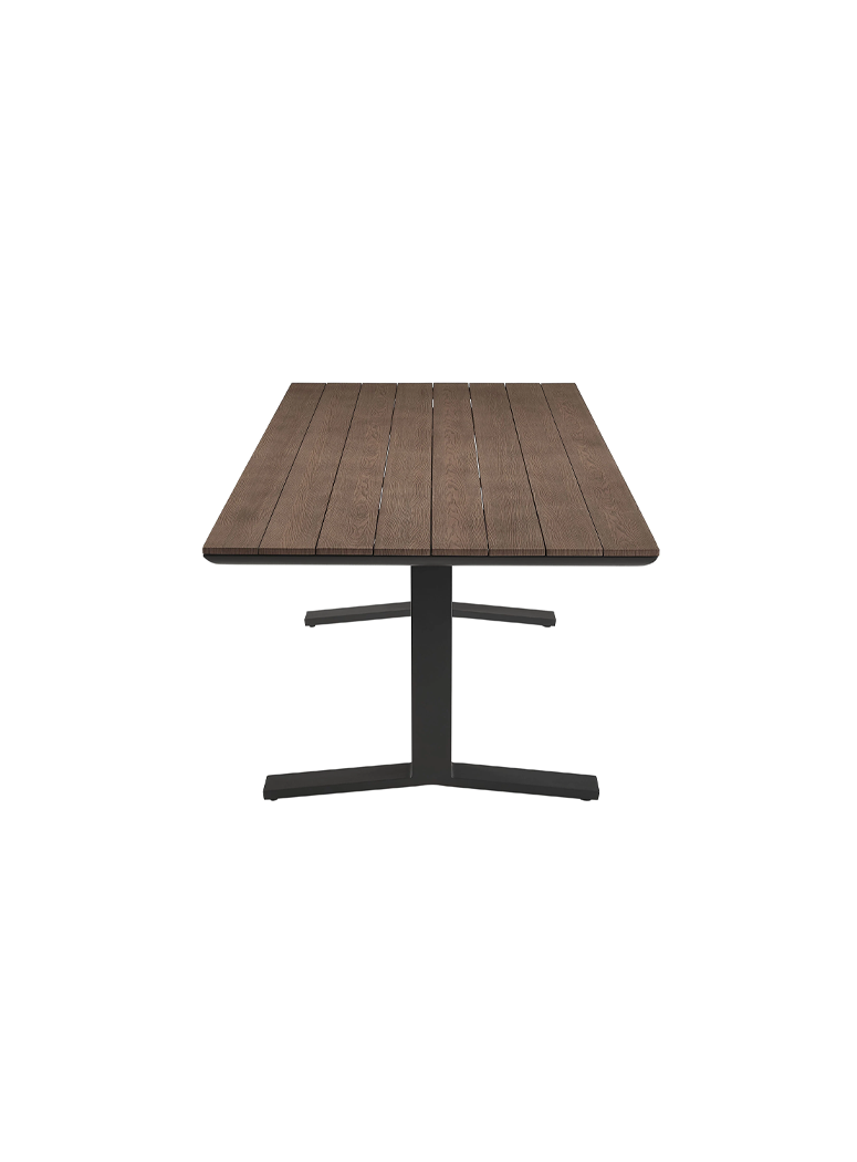 Velora 91" Dining Table,Charcoal Gray
