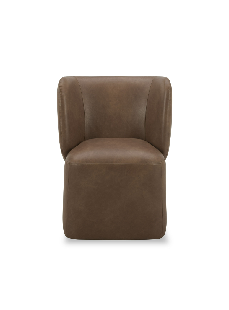 Enclave Vegan Leather Swivel Dining Chair