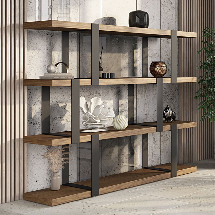 Brewy Walnut & Black Bookshelf