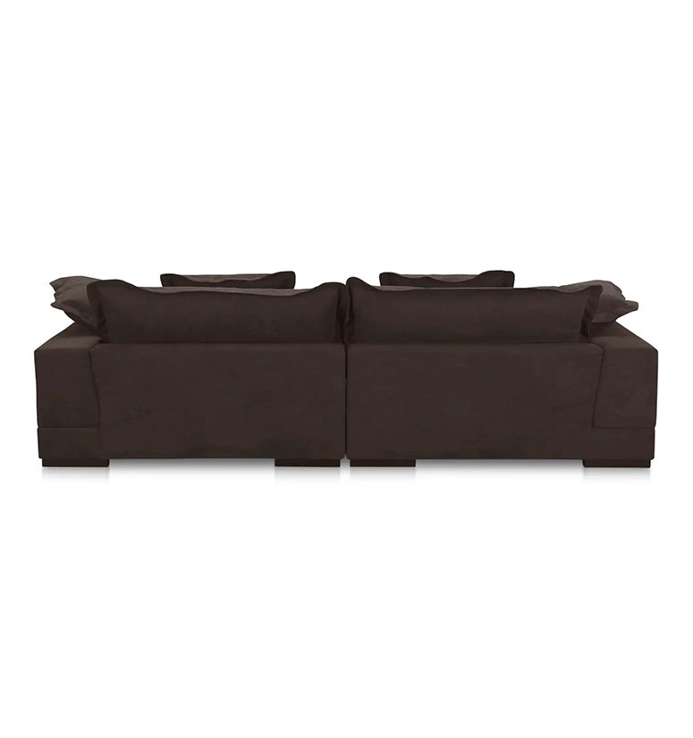 Marlowe Sectional, dark brown