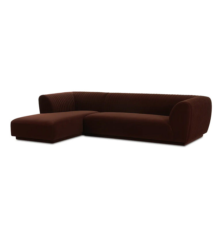 Kensington Sectional Left, warm brown