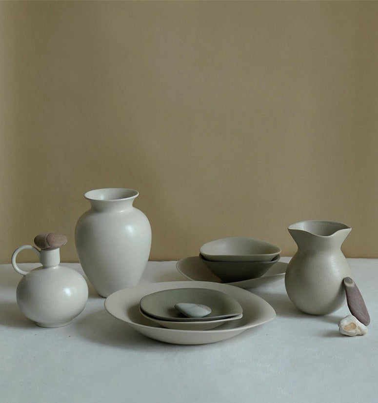 NR Ceramics Soup Bowl, forest green
