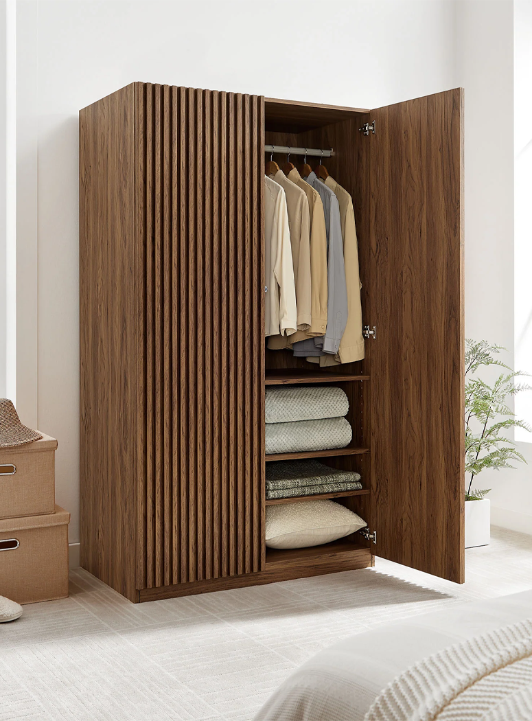 Chateau 2-Door Closet ,Walnut