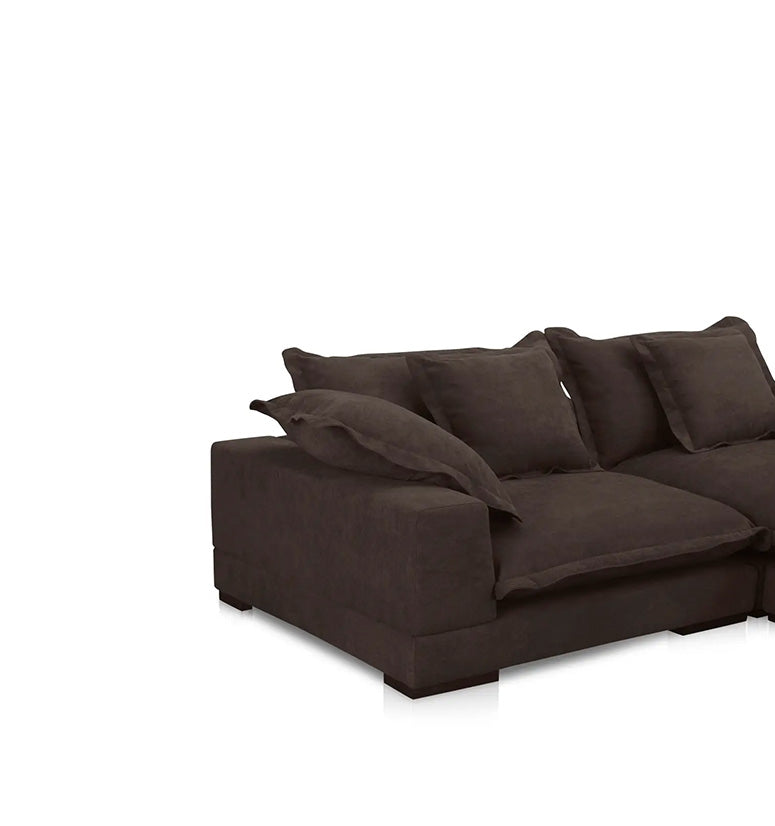 Marlowe Sectional, dark brown