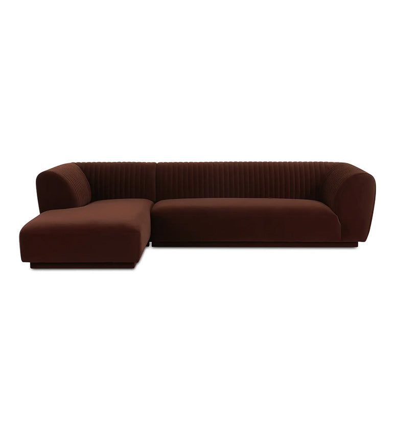 Kensington Sectional Left, warm brown
