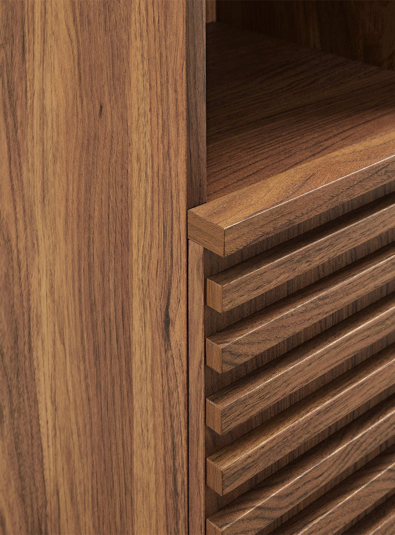 Chateau Narrow Bathroom Storage Cabinet,walnut