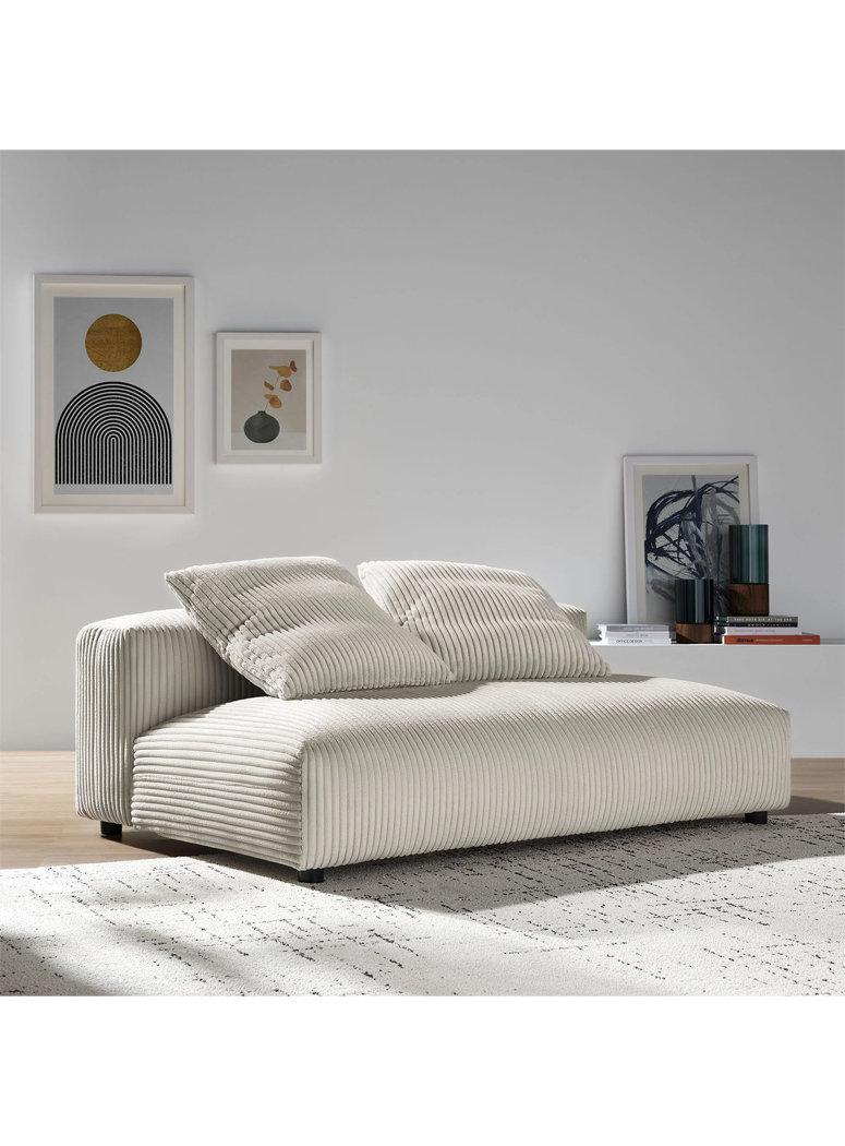 Aric Armless Sofa,almond