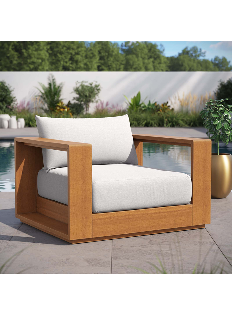 Credenza Outdoor Wood Chair, natural