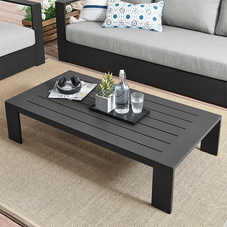 Credenza Outdoor Coffee Table, charcoal