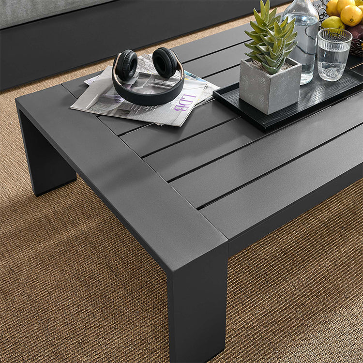 Credenza Outdoor Coffee Table, charcoal