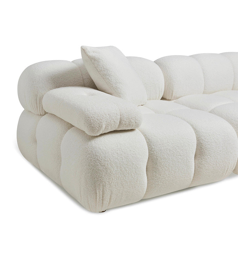 Huggy Cream Vegan 4-piece Sectional