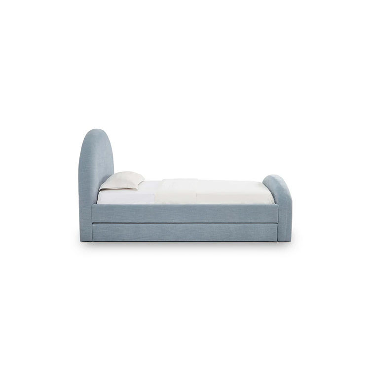 Blue Moon Chenille Twin Trundle Bed