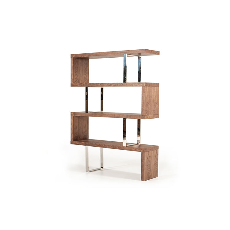 Mazy Walnut Bookcase