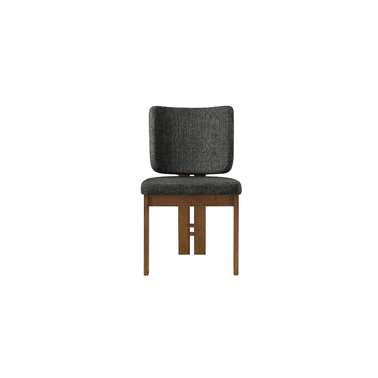 Alma Armless Dining Chairs set of 2, Black