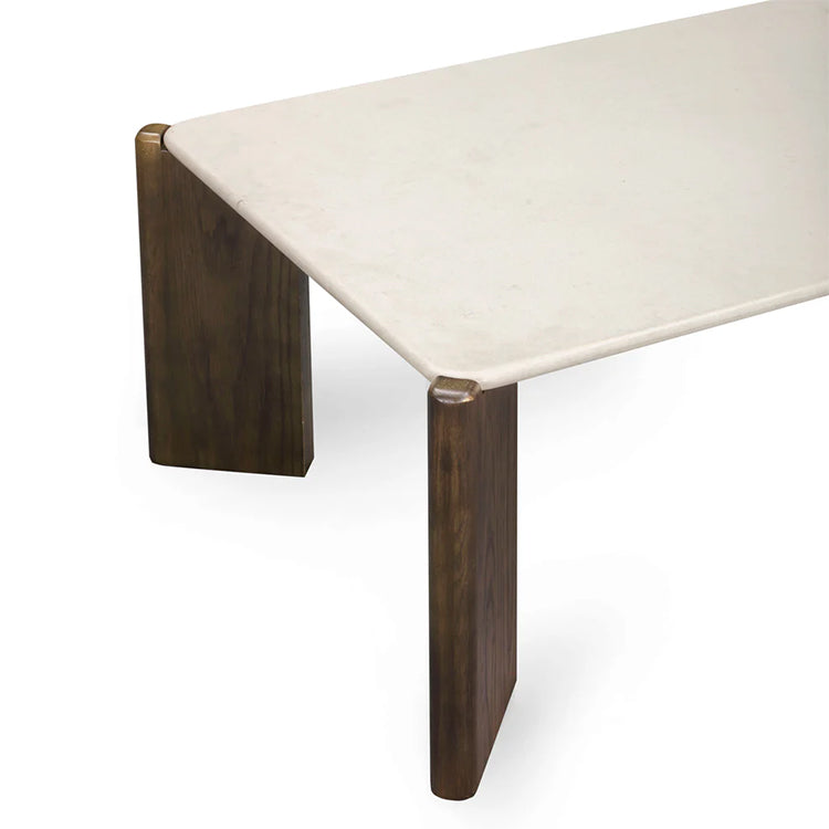 Resi Cream Quartz Rectangular Coffee Table