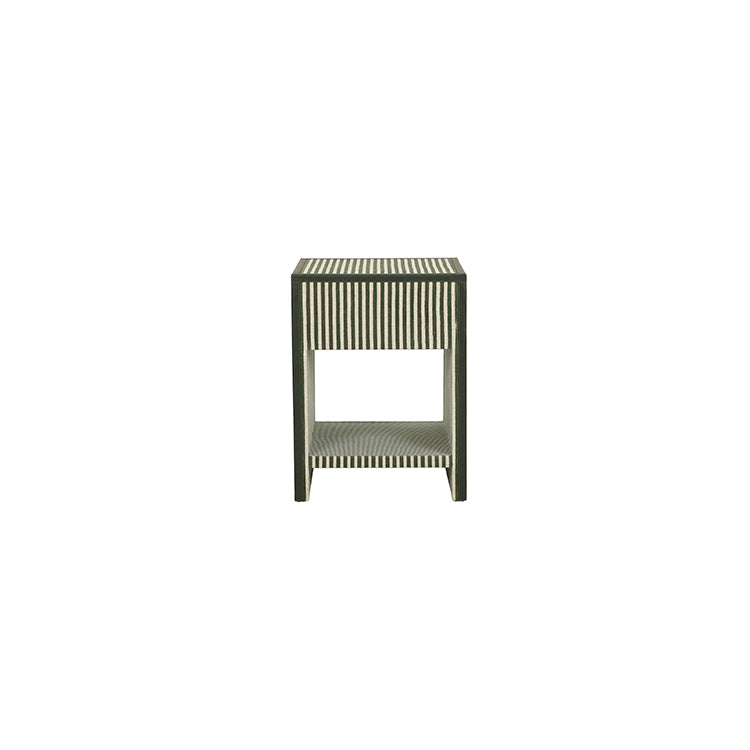 Kona 18" Nightstand, Green Stripe