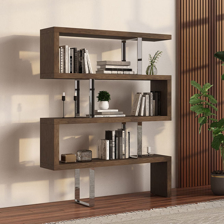 Mazy Walnut Bookcase