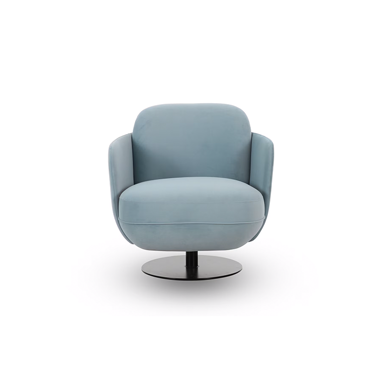 Sola Blue Velvet Chair