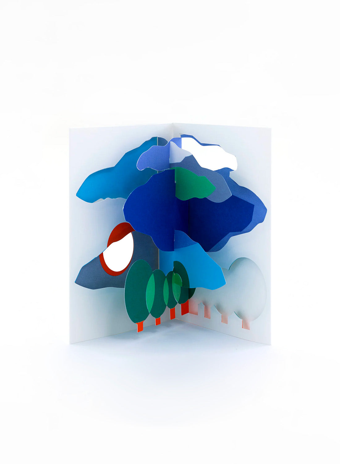 Clouds & Trees Pop Up Card
