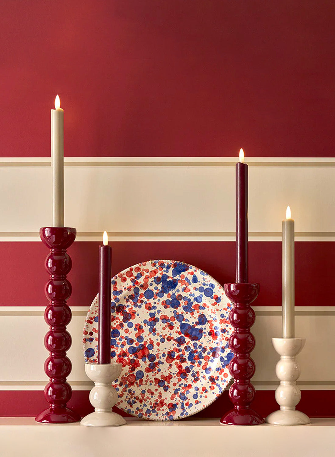Addison Ross Sage LED Candles, set of 2