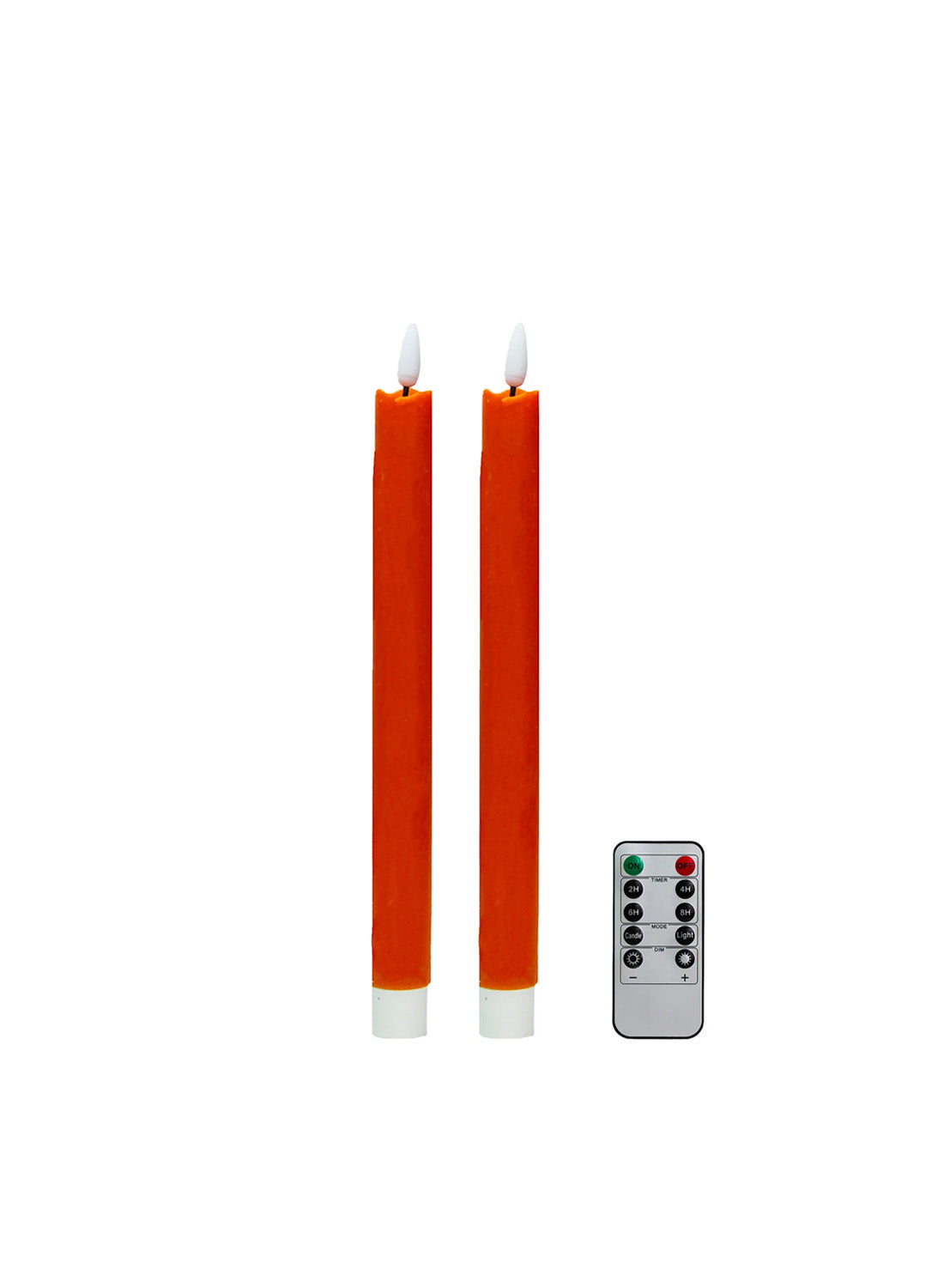 Addison Ross Orange LED Candles, set of 2
