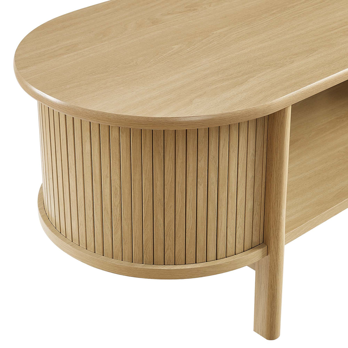 Flute Coffee Table, Oak