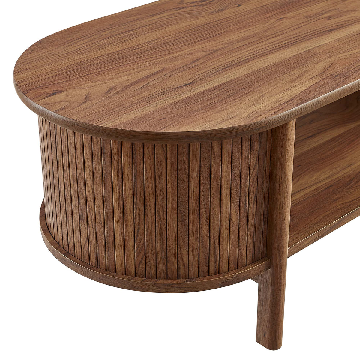 Flute Coffee Table, Walnut