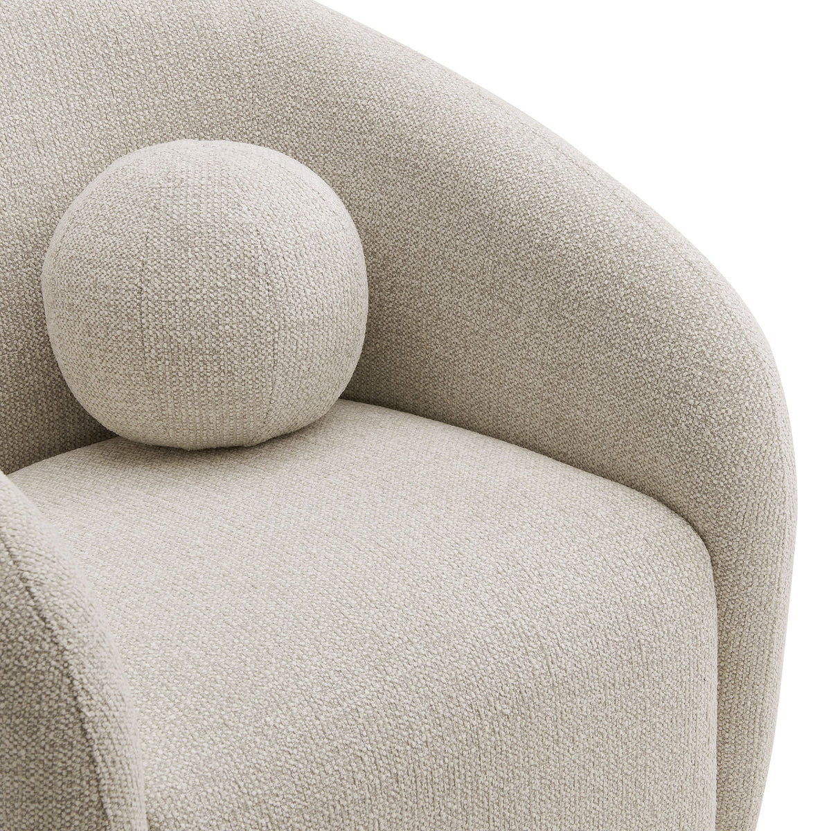 Chennie Fabric Armchair, Dove Gray
