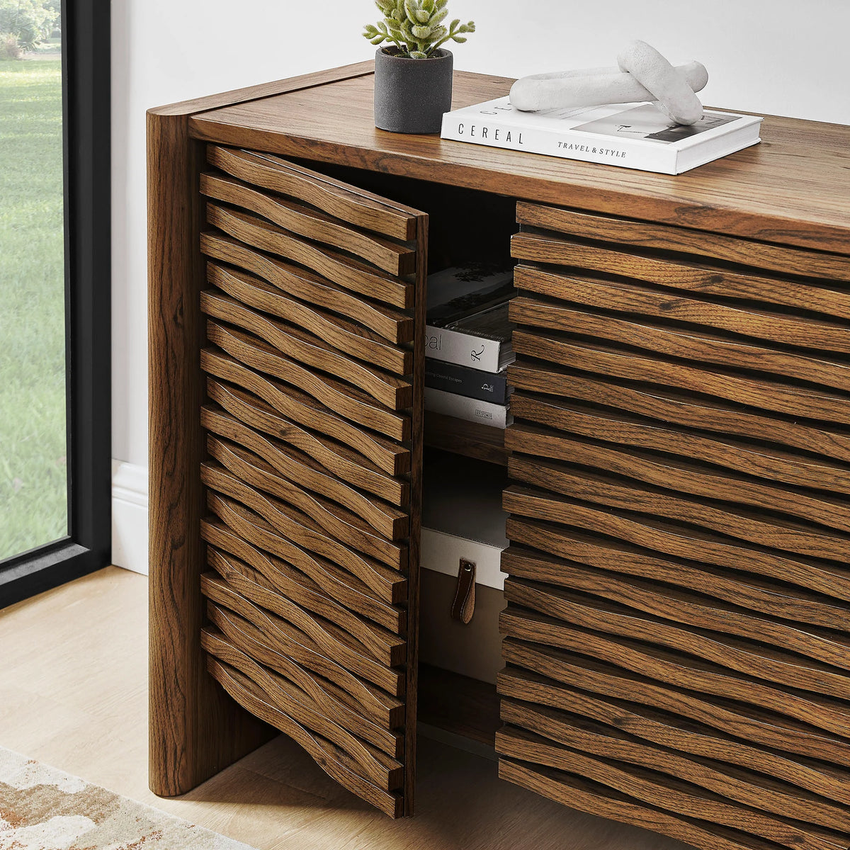 Emerie Accent Cabinet in Walnut