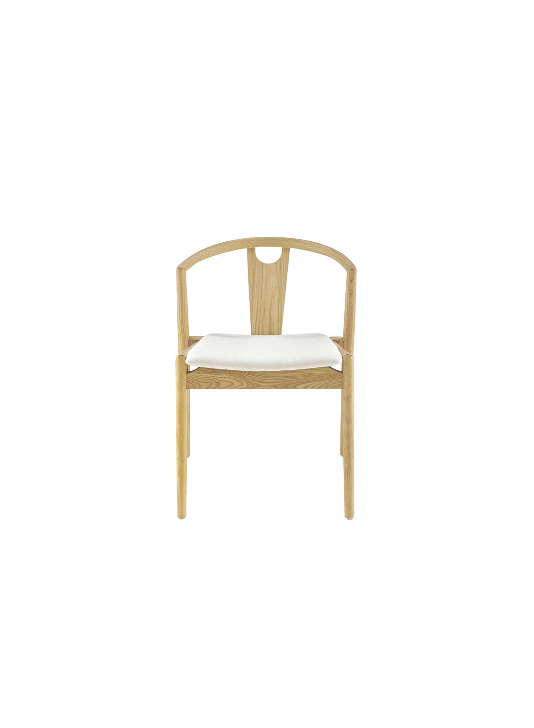 Arcadia Dining Chair, white natural