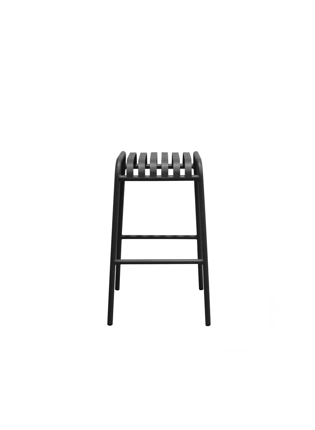 Elara Outdoor Bar Stool, black (set of 2)