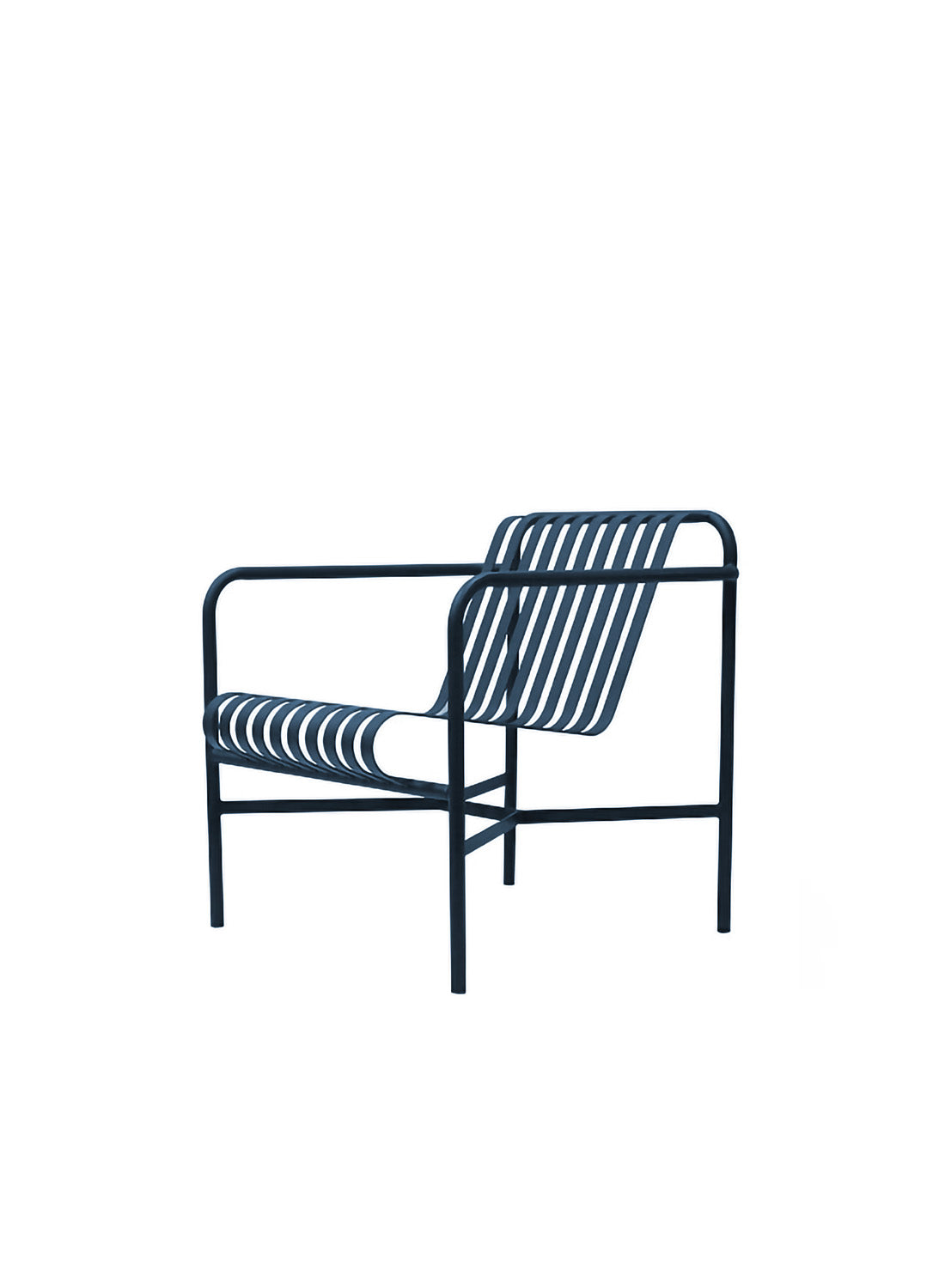 Elara Outdoor Lounge Chair, dark blue