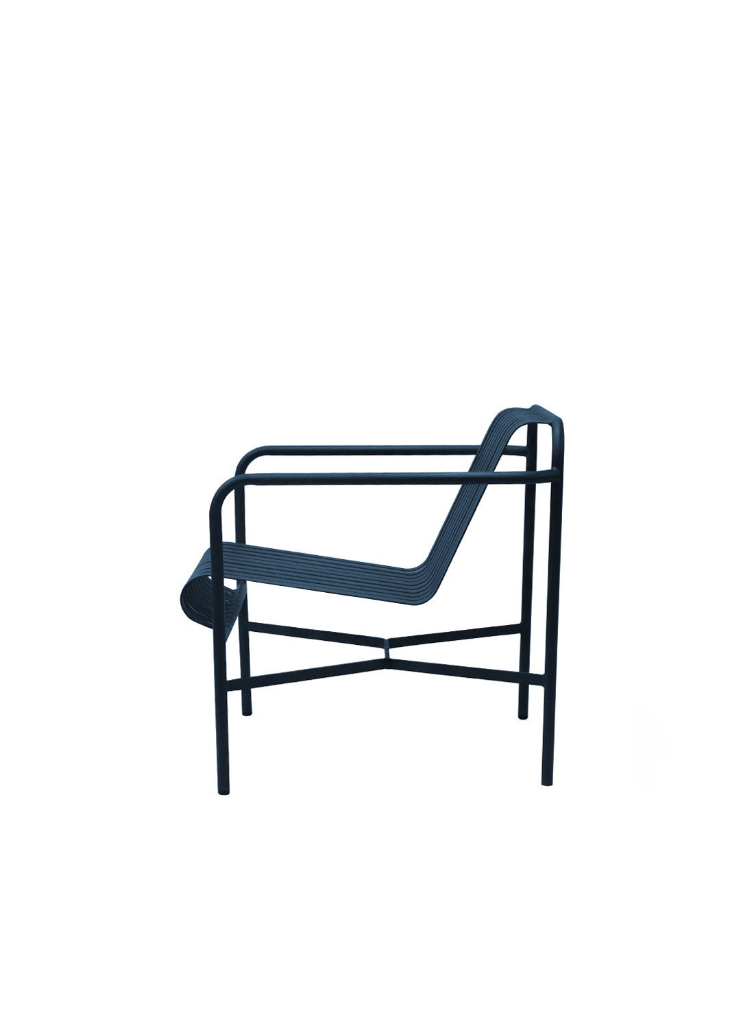 Elara Outdoor Lounge Chair, dark blue