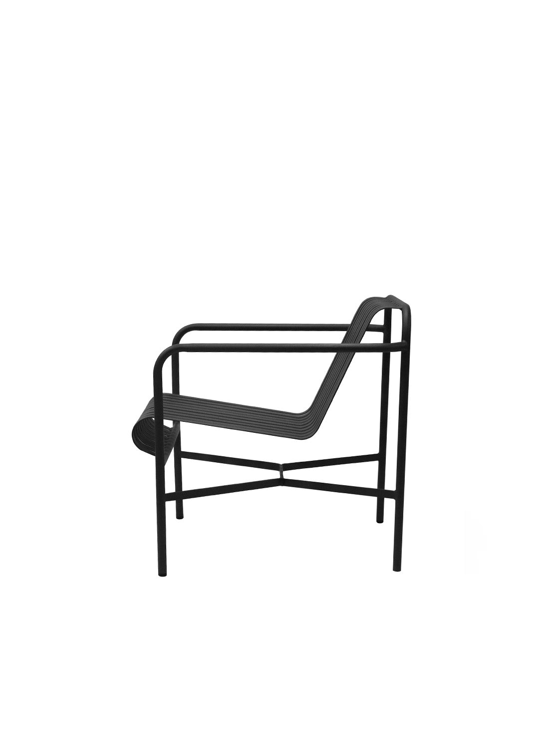 Elara Outdoor Lounge Chair, black