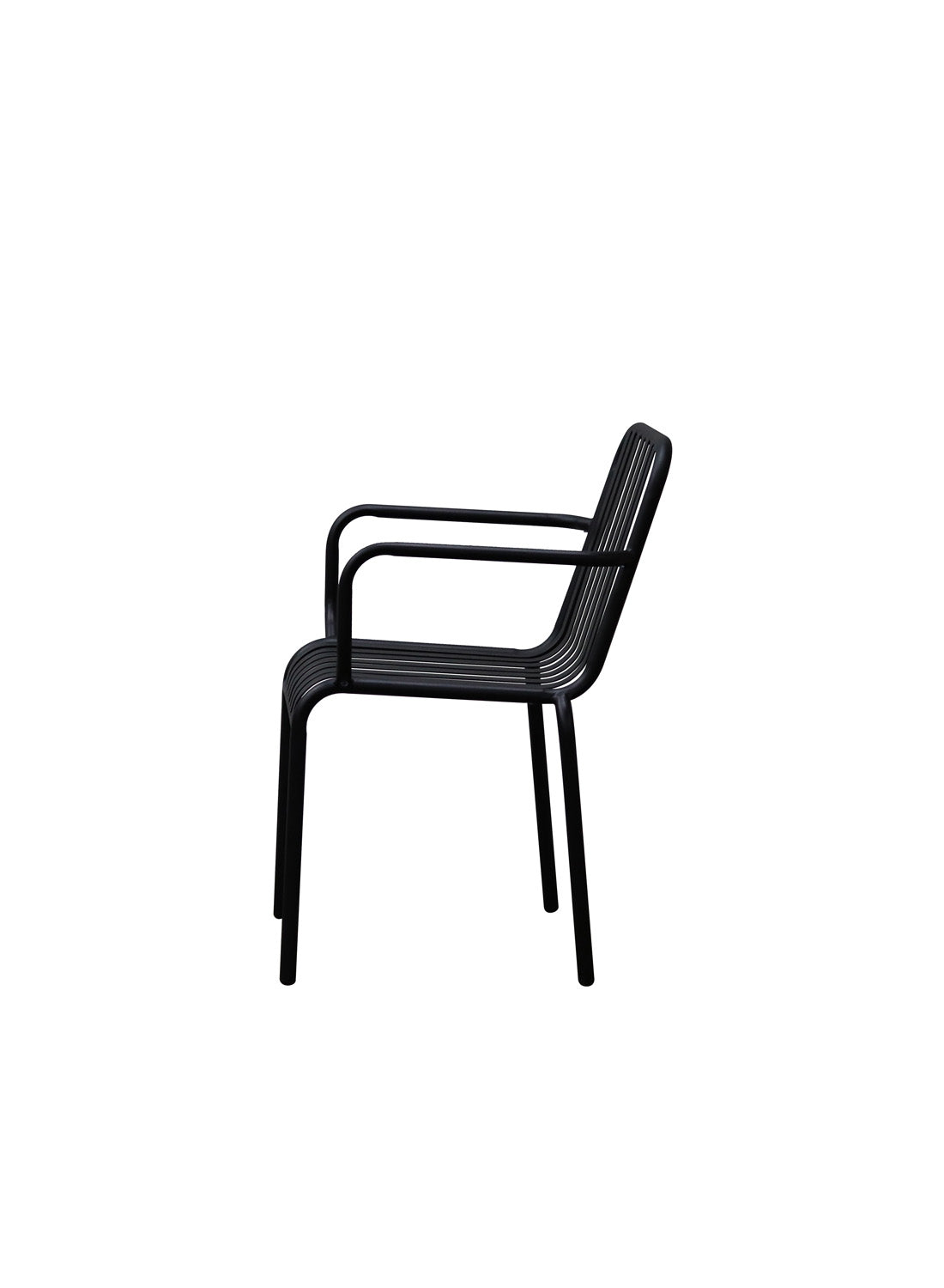 Elara Outdoor Armchair, black (set of 2)