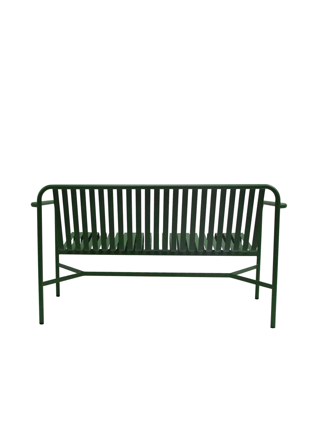Elara Outdoor Loveseat, dark green