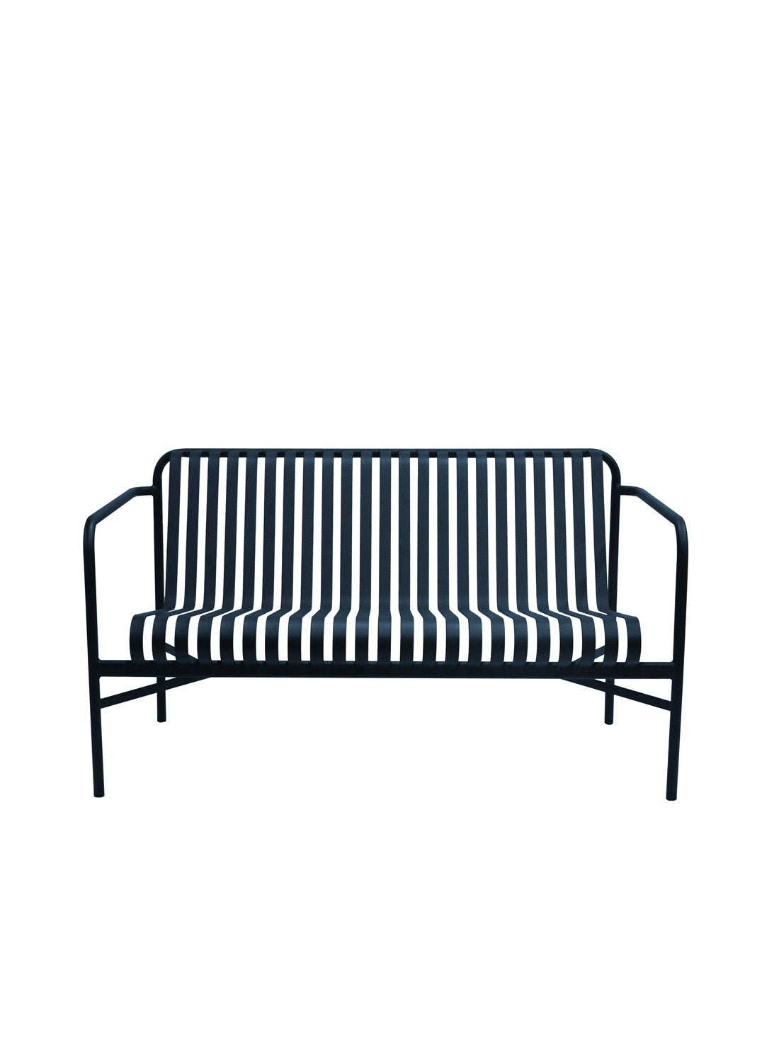 Elara Outdoor Loveseat, dark blue