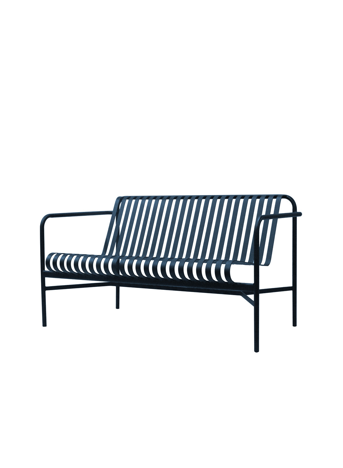 Elara Outdoor Loveseat, dark blue