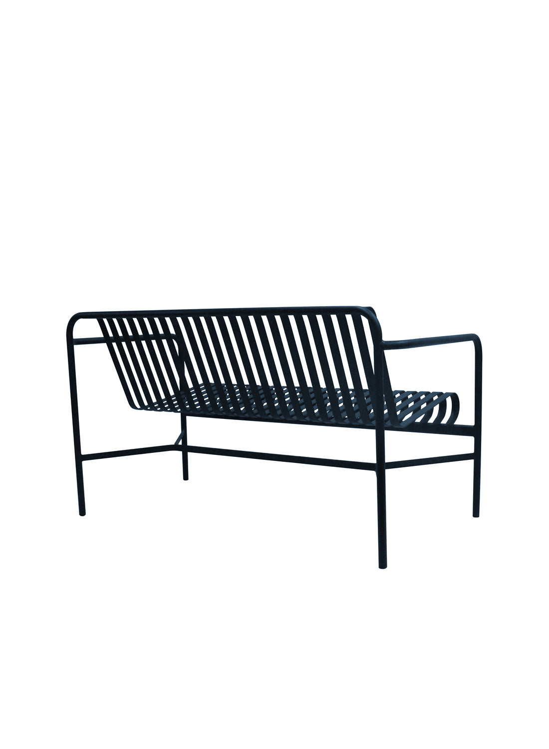 Elara Outdoor Loveseat, dark blue