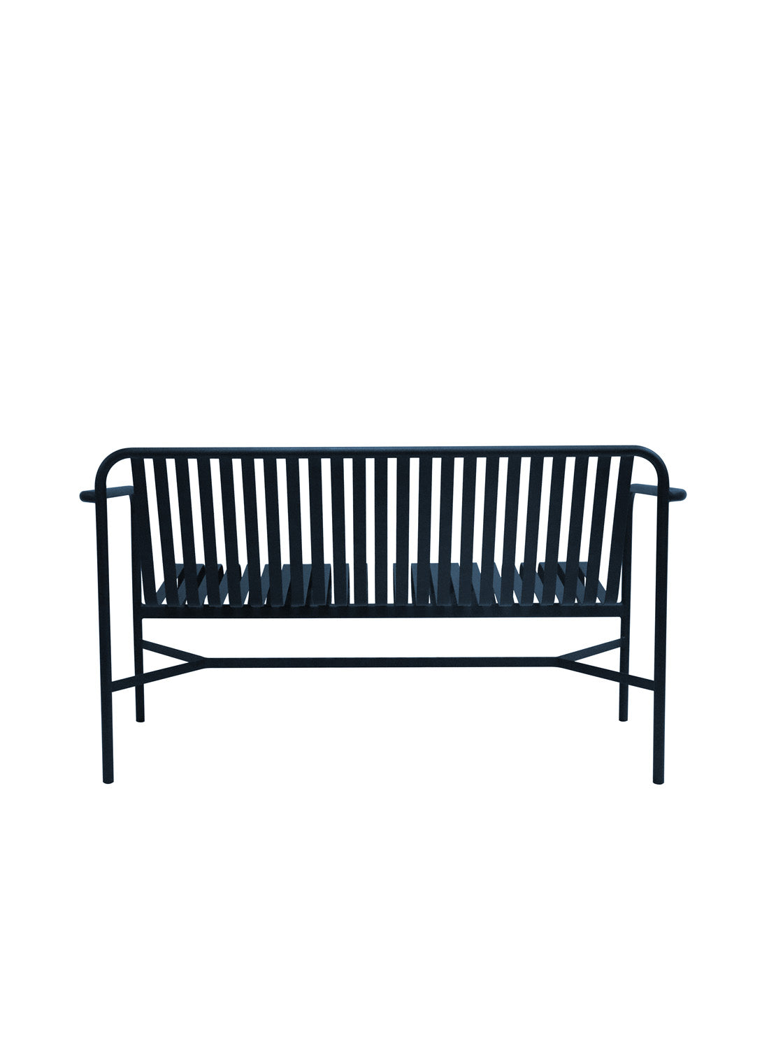 Elara Outdoor Loveseat, dark blue