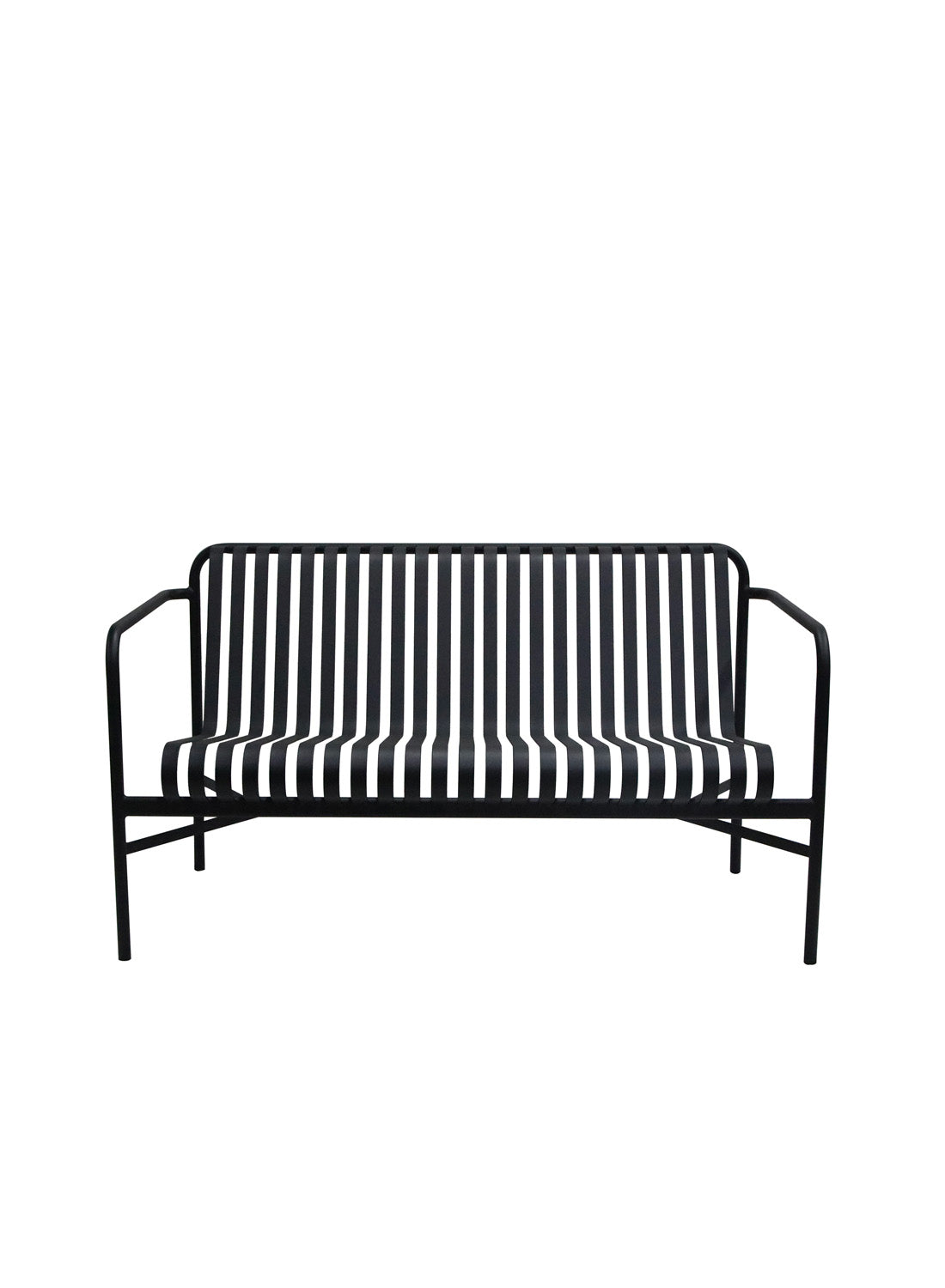 Elara Outdoor Loveseat, black