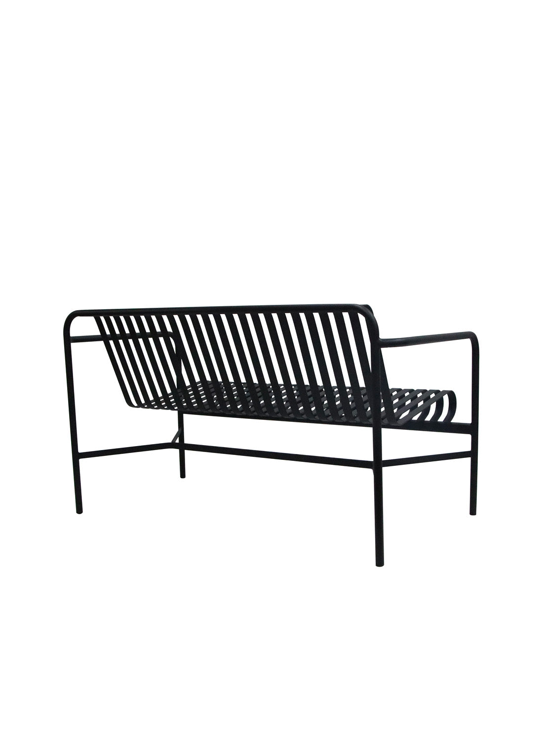 Elara Outdoor Loveseat, black