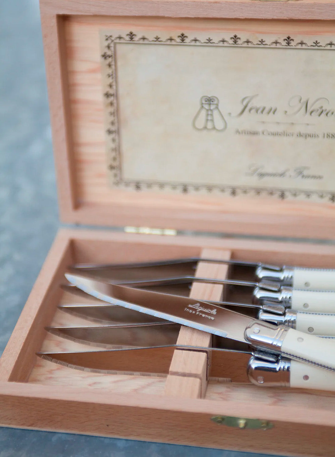 Laguiole Ivory Steak Knives, set of 6