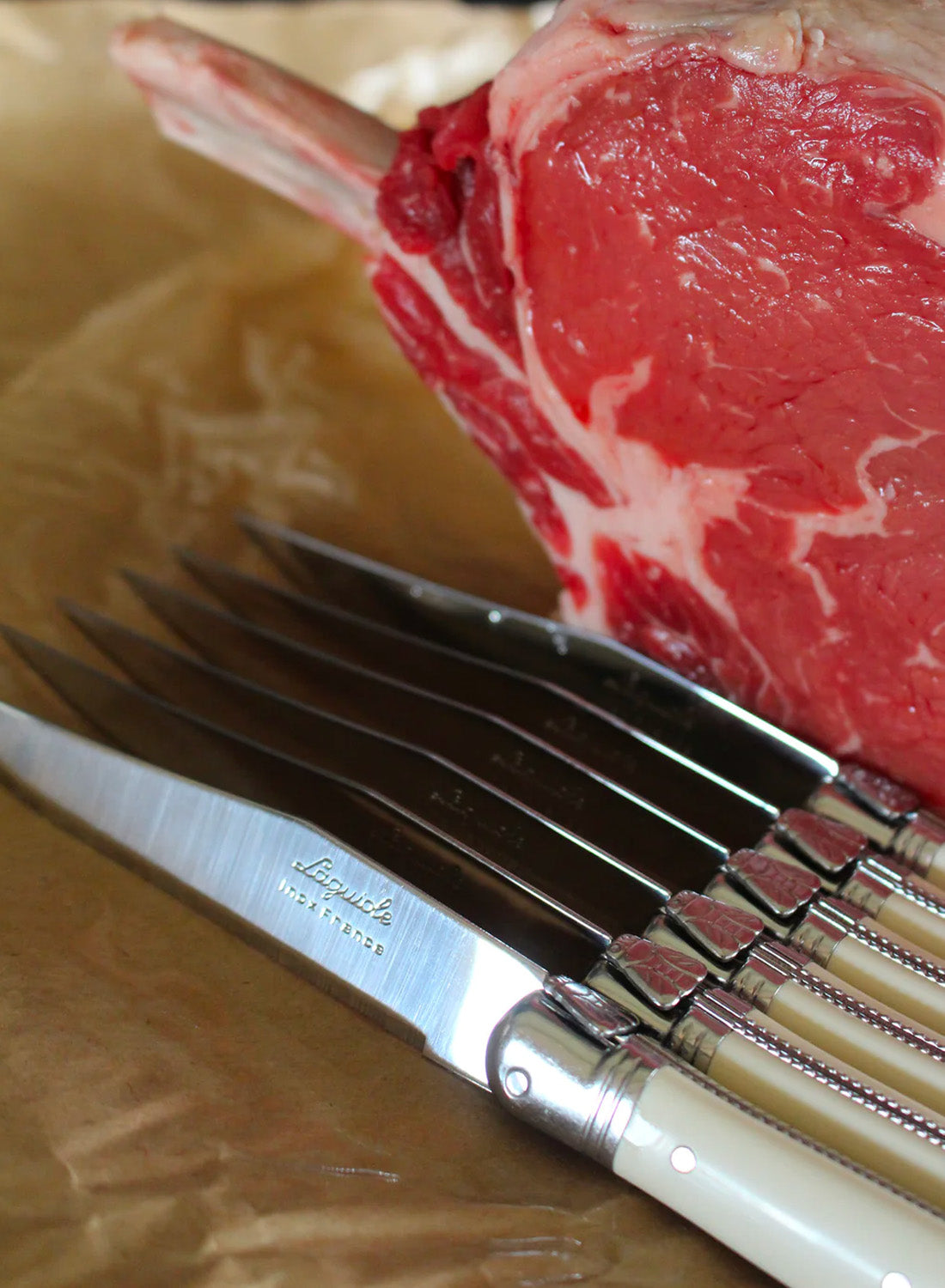 Laguiole Ivory Steak Knives, set of 6
