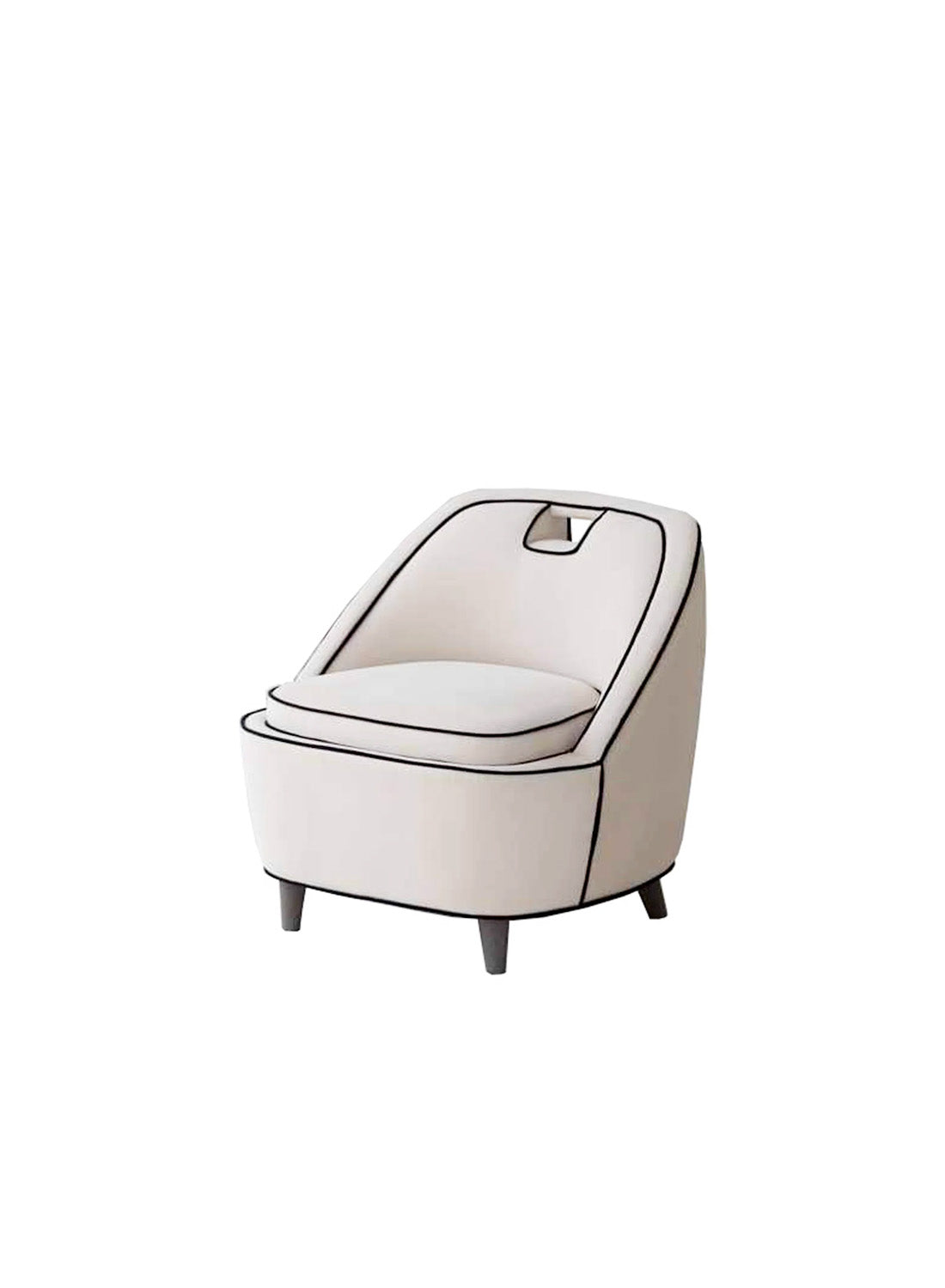 Serenity Club Chair, Ivory